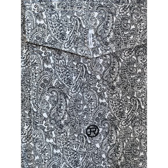 Roper Men's Western button down black/white paisley XL - Picture 3 of 5